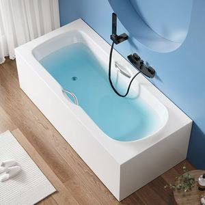 Baignoire chauffante intelligente thermostatique intégrée <span class=keywords><strong>sans</strong></span> joint en acrylique, petite, autonome, pour la maison, directement de l'usine, personnalisable - Product Image 1
