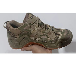 Botas de Caza DFA0115 Personalizadas con Camuflaje Verde Ruins CP, Zapatos de Senderismo Verdes, Verde Caqui, Negro - Product Image 3