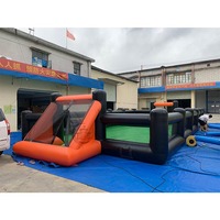 Terrain de football gonflable commercial pour activités de team building en extérieur – Arène de football au savon gonflable pour jeux sportifs