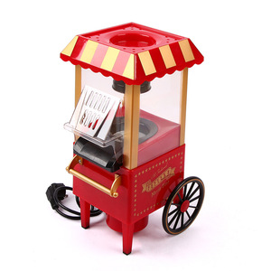 Vintage Popcorn Machine On <b>Trolley</b> Electric 1200W With Butter Melting Container Commercial Popcorn Maker 220V 110V - Product Image 2