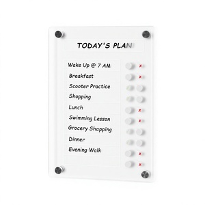 Tablero de Planificación de Tareas Magnético Acrílico para Niños y Adultos, Lista de Tareas Diarias - Product Image 1