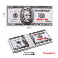 Accessoires de Noël d'Halloween personnalisables chauds Papier-monnaie en dollars américains