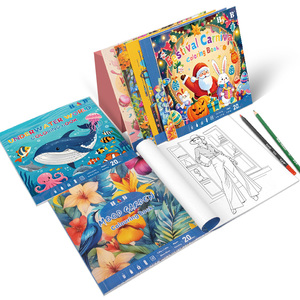 Mềm Bìa Tùy Chỉnh Trẻ Em & Người Lớn Kawaii Động Vật Rừng Món Tráng Miệng Công Chúa Sơn Màu Nước Giấy Màu Sách Với Dây Ràng Buộc - Product Image 1