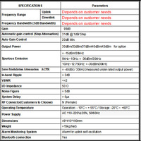 Amplificador de Señal de Teléfono Móvil de Alta Potencia 5W 10W GSM 3G 4G, Repetidor Industrial de 2W con Ganancia de 90dB y Configuración Manual LCD