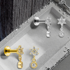 <span class=keywords><strong>Helix</strong></span> <span class=keywords><strong>Piercing</strong></span> fleur oreille anneaux mode boucle d'oreille femmes hommes balancent lèvre anneau Labret <span class=keywords><strong>Piercing</strong></span> bijoux plaqué or <span class=keywords><strong>Piercing</strong></span> Tragus - Product Image 5