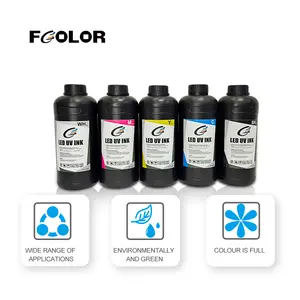 Rápido curado Led UV tinta Curable para Epson DX5 impresora UV y tinta UV precio