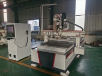 Router CNC ATC 1325 de 4x8 pies, máquina de fresado y tallado de madera de 3 ejes con husillo único, control Syntec/LNC/NC Studio, husillo de 9KW