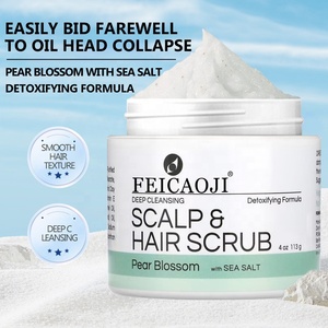 Nhãn Hiệu Riêng Chăm Sóc Tóc Làm Sạch Sâu Kiểm Soát Dầu Chống Fluffy Và Ngứa Muối Biển Dầu Argan Nhẹ Nhàng Da Đầu Tẩy Tế Bào Chết Da Đầu Chà - Product Image 3