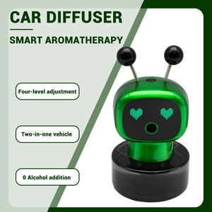 Nouveauté 2026 : Ornement de <span class=keywords><strong>voiture</strong></span> robot IA USB, diffuseur d'arômes et purificateur d'air électrique pour tableau de bord, accessoires automobiles - Product Image 2