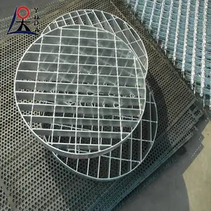 Tùy chỉnh 30x3 thép mạ kẽm nâng lên sàn SUS304 HDG Thép Grating sàn Catwalk lối đi lưới tấm