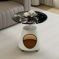 Petite table d'appoint mobile, table basse durable et stable