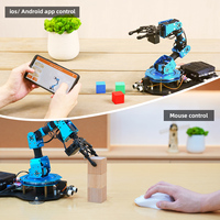 Hiwonder xArm 2,0 6DOF Python Scratch Programación Robot STEM Educación Kits de brazo robótico con expansión de sensor