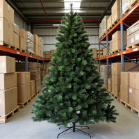 Arbre de Noël de luxe en PE PVC épais de 7 pieds, livraison rapide, directement de l'usine, pour la décoration intérieure