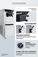 Machine à gaufres multifonctionnelle pour cornets de crème glacée avec compresseur, conception à double usage pour la crème glacée