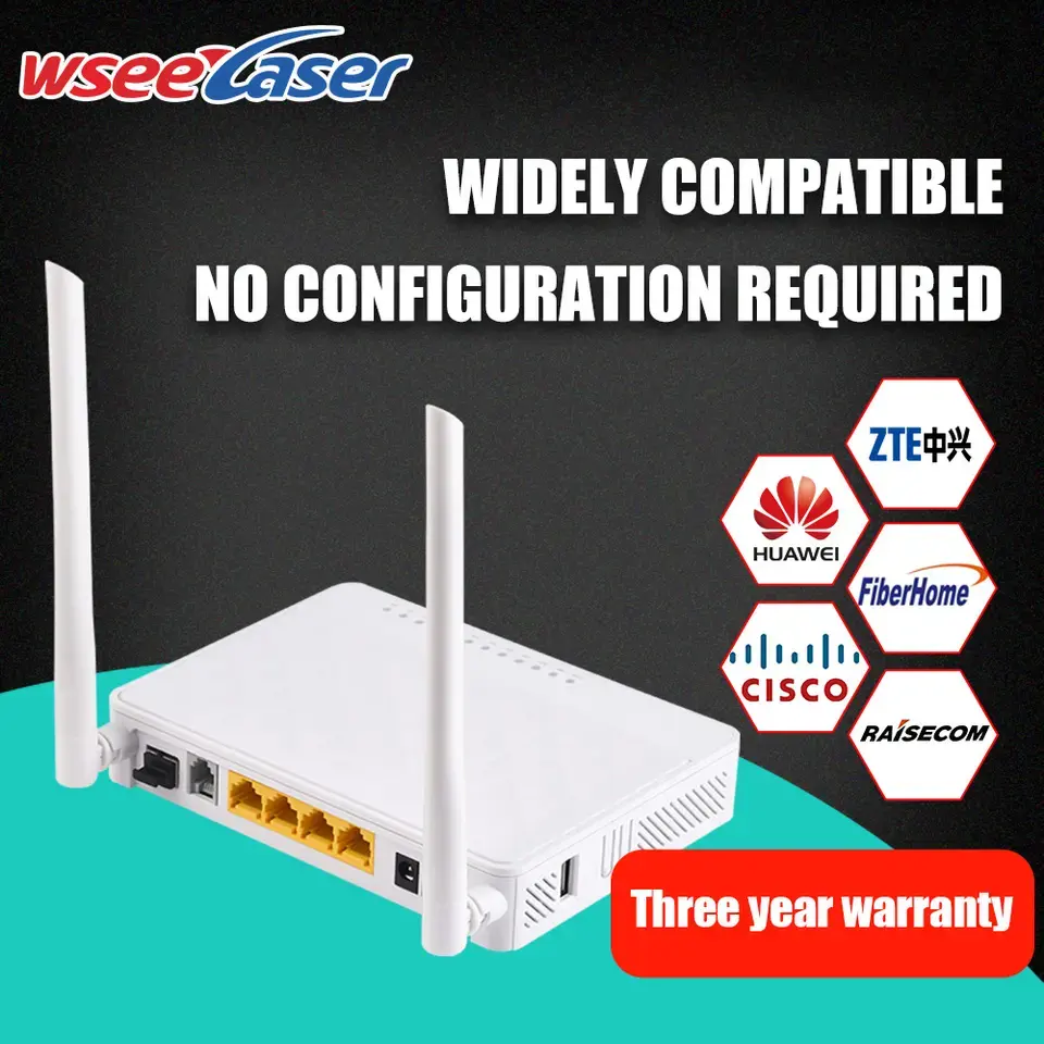 Wseelaser prix moins cher onu hg8546m 1GE + 3FE routeur WIFI réseau optique XPON/GPON/XGPON 2023
