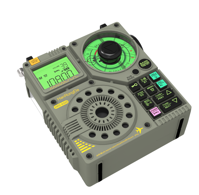 AIR FM MW SW VHF WB Multi Band Radio Portable  Speaker Aviation  Radio AIR Maritime Supports T-FLASH AUX