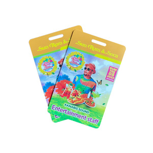 맞춤형 무료 디자인 플라스틱 태그 인쇄 NFC PVC 태그 다이 컷 구멍 라벨 태그 QR 코드 칩이있는 PVC 선물 회원 카드 - Product Image 3