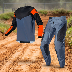 Traje de Motociclismo de Manga Larga para Hombre, Azul, Negro y Naranja, Poliéster de Secado Rápido, para Todas las Estaciones - Product Image 5