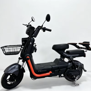 Urban E-Bike Dual Seat Rear Hub Motor Steel <b>Frame</b> Electronic Removable Battery and LED Display for City Commuting - Product Image 1