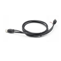 커넥터 공급업체 M12 커넥터 용접 9핀 암 플러그 - RJ45 CAT 6A IP67 방수 커넥터 케이블