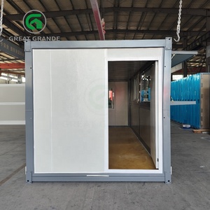 Plegable 20 pies de lujo Oficina Vivienda Espacio Pequeño Prefabricado Hogar Contenedor Plegable Pequeñas Casas Fabricadas - Product Image 3