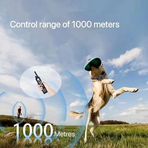Collier <span class=keywords><strong>anti</strong></span>-<span class=keywords><strong>aboiement</strong></span> de chien de haute qualité personnalisé en gros étanche à l'eau avec collier de dressage de chien électrique à distance arrêt d'<span class=keywords><strong>aboiement</strong></span> 1000m - Product Image 4