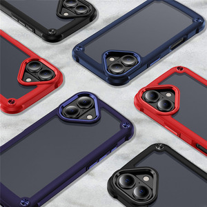 Telaio in metallo Anti Shock per paraurti rigido per PC traslucido opaco posteriore custodia per <span class=keywords><strong>iPhone</strong></span> 16 Plus 15 14 <span class=keywords><strong>13</strong></span> 12 11 - Product Image 6
