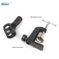 Supports en porte-à-faux universels pour personne paresseuse, support de base en métal rotatif à 360 degrés pour appareils photo, microphone, support de bras de téléphone
