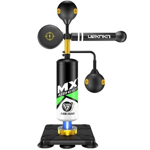 Entrenador de Velocidad de Boxeo 3 en 1, Equipo de Boxeo Multifuncional para Casa y Gimnasio <span class=keywords><strong>con</strong></span> <span class=keywords><strong>Barra</strong></span> Giratoria de 360°, Dos Balones de Boxeo y Saco Central - Product Image 2