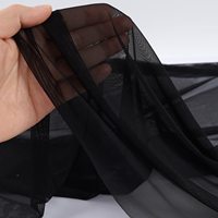Tissu en maille ultra fin extensible dans les quatre sens en nylon et élasthanne, pré-découpé 5 yards, 152,4 cm de large, tissu en filet léger, transparent et résistant