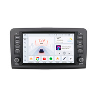 Lecteur multimédia MP5 Android 8 pouces avec GPS, Carplay, lecteur de cassette, prise en charge du CD, 3G, 4G, USB, carte SD pour Mercedes-Benz W164