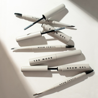 Kit de Structuration des Sourcils à la Vitamine E Hydratant, Logo Personnalisé, Tenue Toute la Journée, Set Crayon et Gel 3D pour Sourcils en Boîte