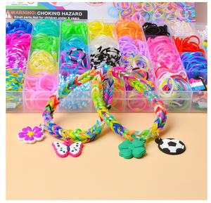 Tissage à élastiques 36 grilles, élastiques arc-en-ciel, bricolage, jouet éducatif pour enfants, <span class=keywords><strong>bracelet</strong></span> tressé - Product Image 5