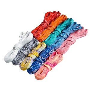 Cordones Planos de Lona con Estampado de Logotipo de Moda, Brillantes en la Oscuridad, Color Fluorescente Luminoso de Alta Intensidad para Deportes Atléticos - Product Image 5