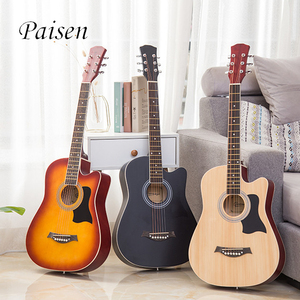 Paisen akustik gitarre akustische guitarra abeto de 38 pulgadas Folk guitarra acústica guitarra acoustique - Product Image 2