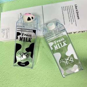 Boîtes en carton transparentes réutilisables en plastique de 500 ml et 1000 ml pour l'emballage de thé au lait, de boba, de nourriture, d'eau, de boba tea et d'eau - Product Image 5