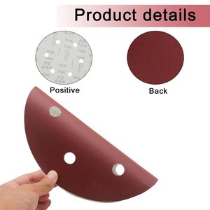 Haute Performance 9 pouces <span class=keywords><strong>225</strong></span> mm ponceuse à cloisons sèches bricolage <span class=keywords><strong>disque</strong></span> <span class=keywords><strong>abrasif</strong></span> dureté moyenne avec 6 trous papier de verre crochet boucle disques de ponçage - Product Image 5