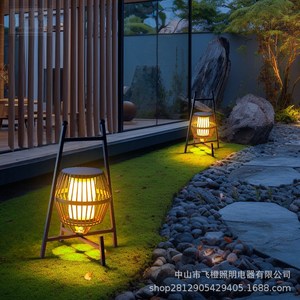 Lampe solaire de jardin en aluminium Chi Weng, support portable, lampe d'ambiance pour cour et terrasse - Product Image 5