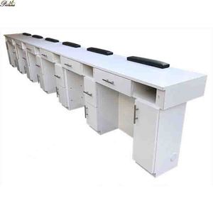 Mobili per unghie reali bellezza Nail bar 6 persone fanno tavoli Manicure all'ingrosso - Product Image 2
