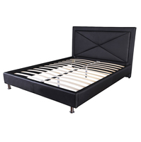 Meubles de chambre à coucher, ensemble de lit noir Antique très bon marché