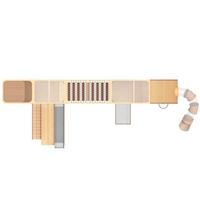 Promotion : Aire de jeux intérieure sur le thème de l'éléphant pour enfants, avec toboggan et structure d'escalade, idéale pour centres commerciaux et maternelles