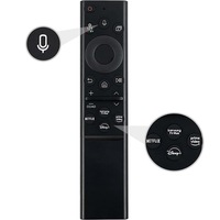 Control Remoto de Voz de Repuesto BN59-01385A BN59-01385B con Código de Aprendizaje y Silicona para Samsung Smart TV, Uso Doméstico