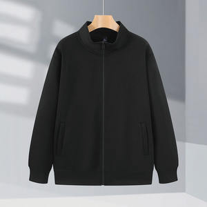 Sweatshirts unisexes à manches longues avec fermeture éclair complète pull court avec poches polaire quart fermeture éclair col montant tenues d'automne vêtements - Product Image 5