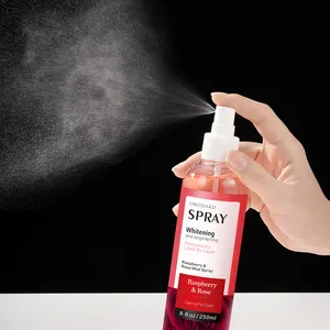 Whitening And Brightening Raspberry & Rose Mist Spray,Fresh Rose Deep Hydration Facial Toner/Water