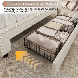 <span class=keywords><strong>Lit</strong></span> <span class=keywords><strong>de</strong></span> luxe moderne européen King Queen Size, meubles <span class=keywords><strong>de</strong></span> chambre à coucher italiens rembourrés et doux, appartements confortables et pratiques pour le rangement - Product Image 2