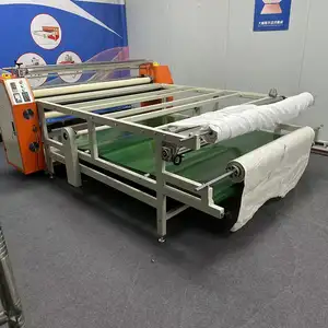 Machine de presse de transfert thermique Rouleau de sublimation avec table pour tissu 1.7 m rouleau à rouleau