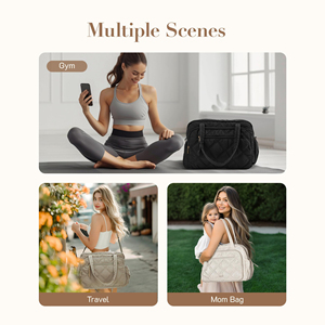 Bolsa de <span class=keywords><strong>Viaje</strong></span> Pequeña para <span class=keywords><strong>Mujer</strong></span>, Bolsa de Gimnasio, Bolsa de <span class=keywords><strong>Viaje</strong></span> para Fin de Semana, Bolsa de Mano Acolchada, Bolsa de <span class=keywords><strong>Viaje</strong></span> para Avión con Compartimento para Artículos de Aseo y Zapatos - Product Image 5