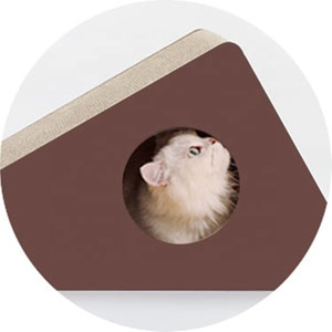 OEM Leverancier Groothandelsprijs Ecologisch Eenvoudige Grote Maat Golfkarton Kattenkrabpaal Driehoekige <span class=keywords><strong>Tunnel</strong></span> - Product Image 4