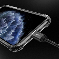 Étui de téléphone en acrylique PC antichoc de 1,5 mm et TPU souple pour iPhone 12 PRO MAX, coque de protection transparente