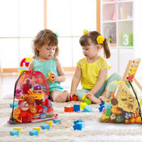 Sac à cordon en maille respirante personnalisé avec logo promotionnel de haute qualité, vente en gros pour le rangement, les enfants ou la lessive